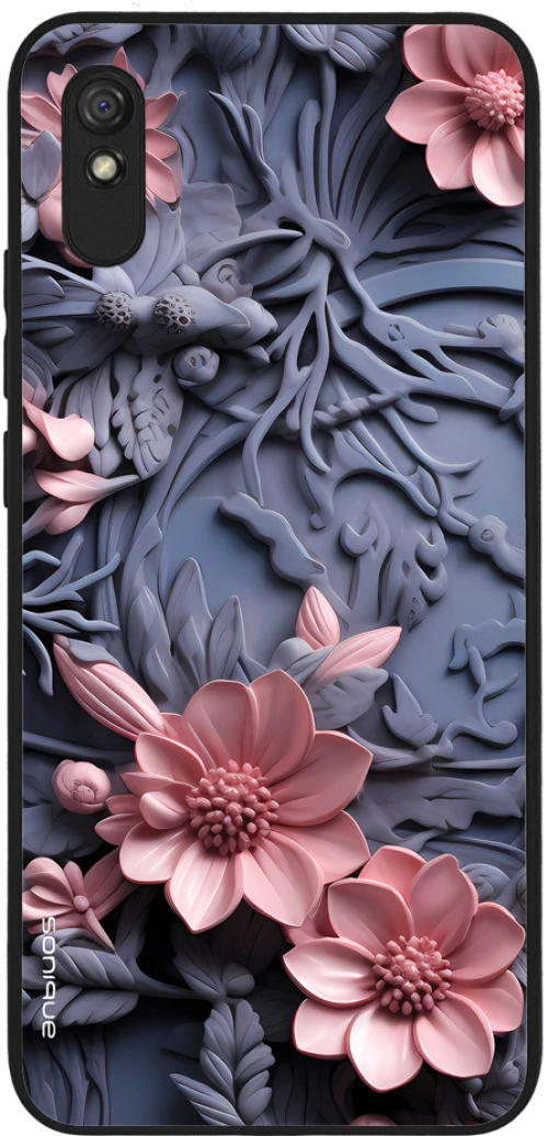 Θήκη Sonique 3D Flower Series για Xiaomi Redmi 9A / Redmi 9AT Ροζ 02