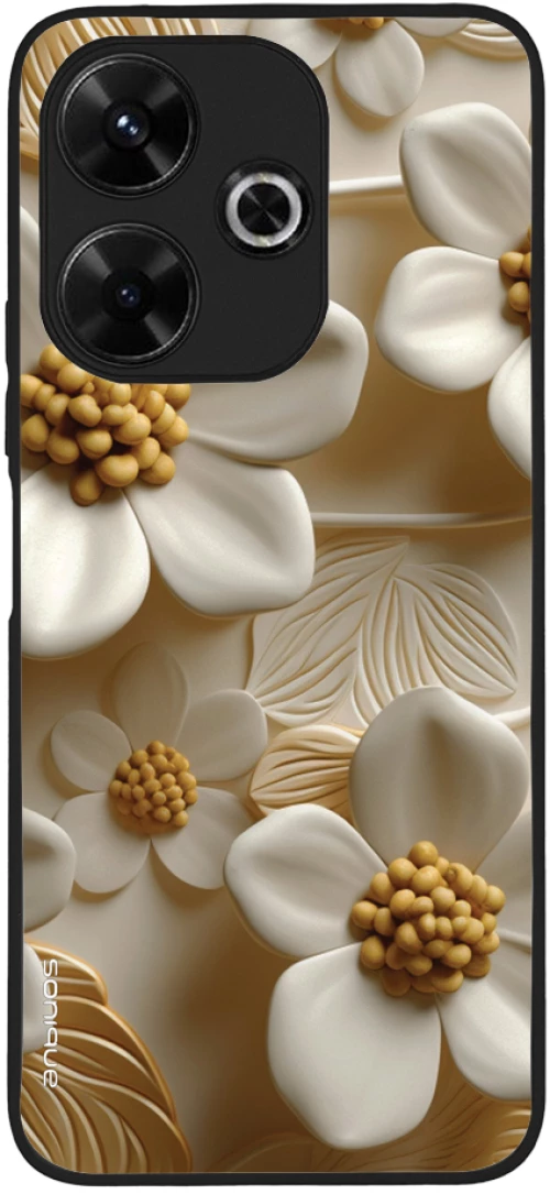 Θήκη Sonique 3D Flower Series για Xiaomi Redmi 13 4G / Poco M6 4G Λευκό