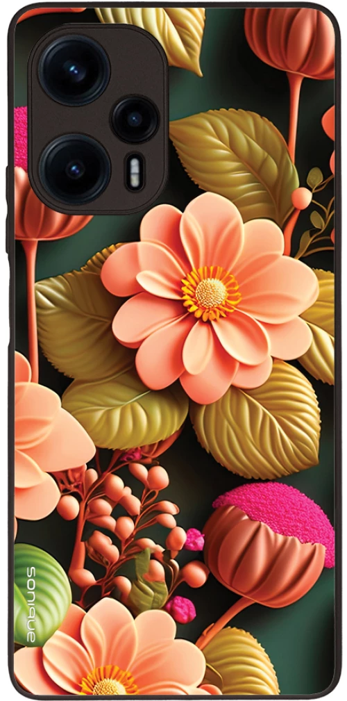 Θήκη Sonique 3D Flower Series για Xiaomi Poco F5 5G Σομόν
