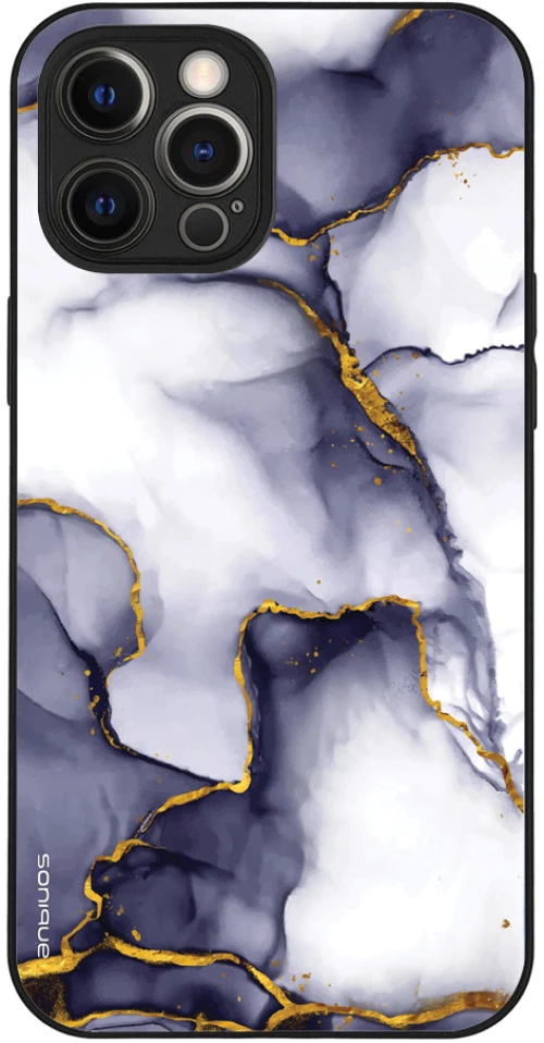 Θήκη Sonique Marble Series για Apple iPhone 12 Pro Max Μωβ Γκρι