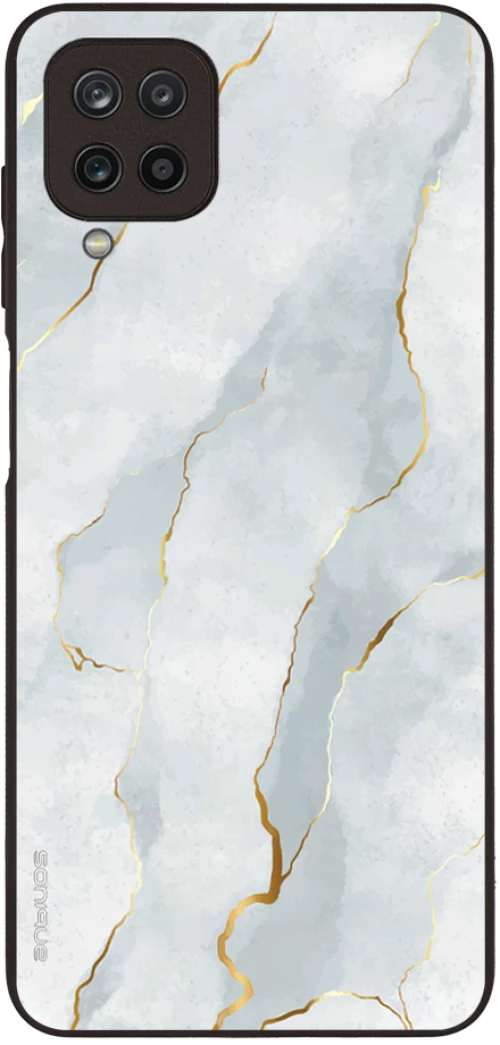 Θήκη Sonique Marble Series για Samsung Galaxy A12 Λευκό 01