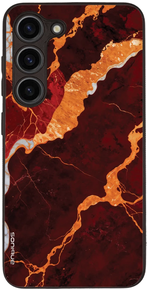 Θήκη Sonique Marble Series για Samsung Galaxy S23 Κόκκινο