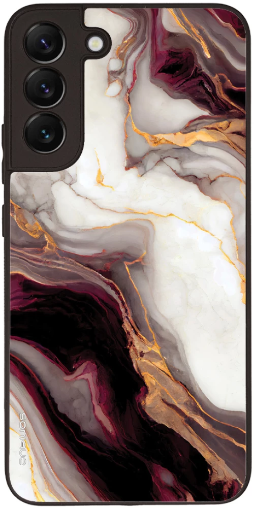Θήκη Sonique Marble Series για Samsung Galaxy S22 Plus Μπορντώ