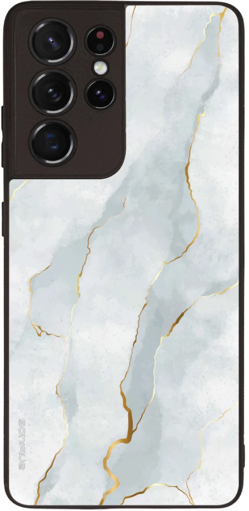 Θήκη Sonique Marble Series για Samsung Galaxy S21 Ultra Λευκό 01