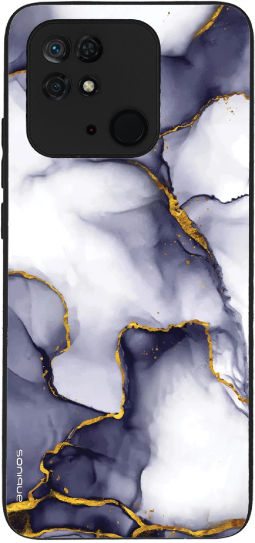 Θήκη Sonique Marble Series για Xiaomi Redmi 10C Μωβ Γκρι