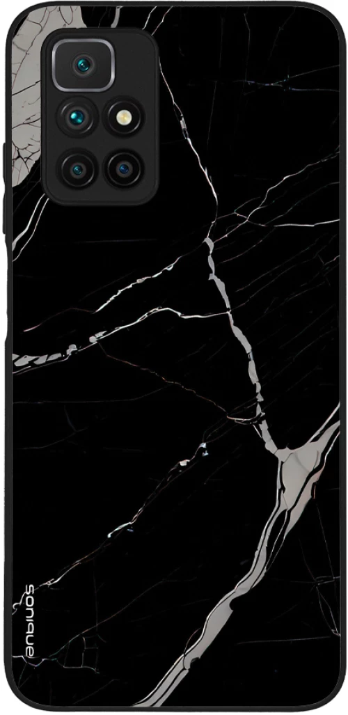 Θήκη Sonique Marble Series για Xiaomi Redmi 10 / Redmi 10 2022 Μαύρο