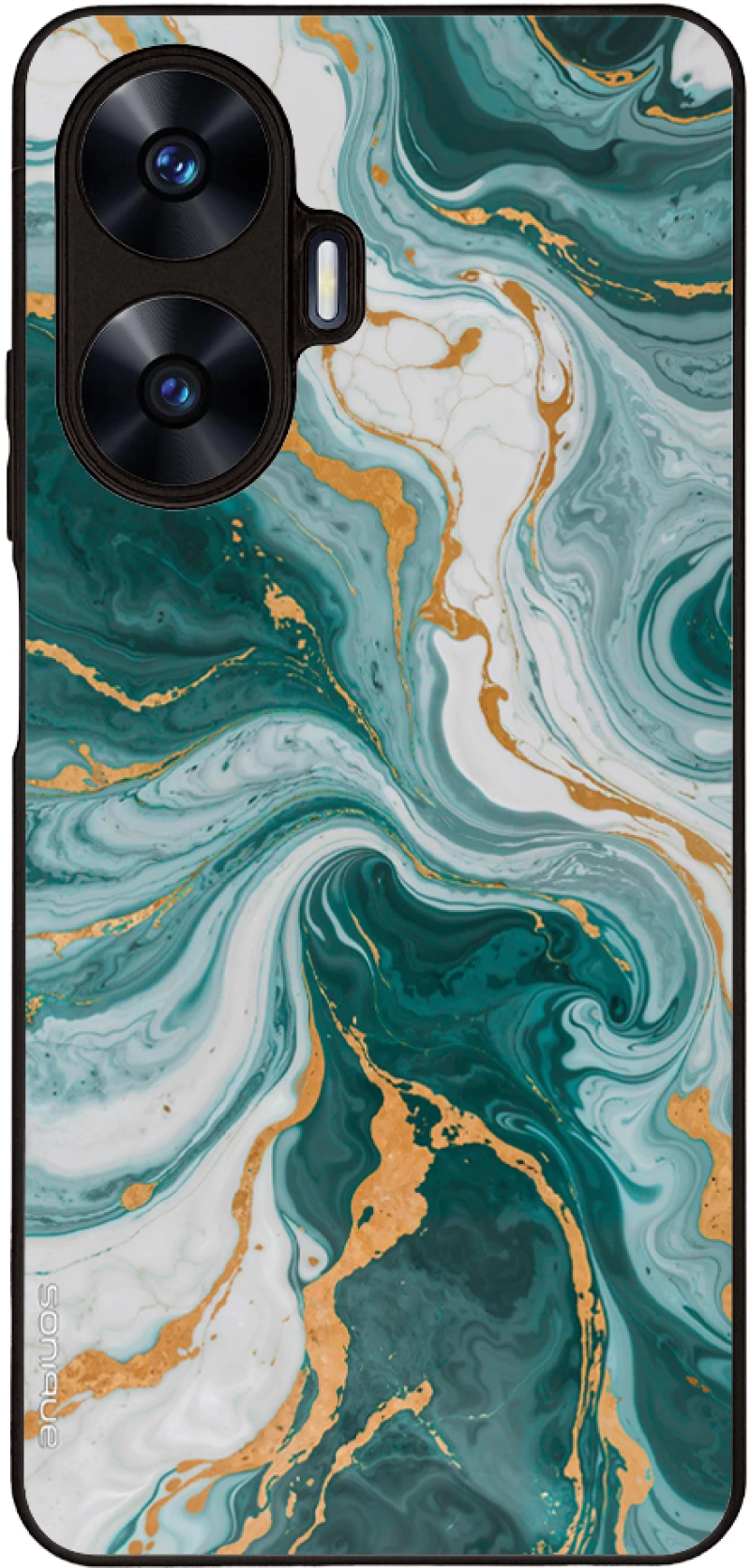 Θήκη Sonique Marble Series για Realme C55 Πράσινο 01