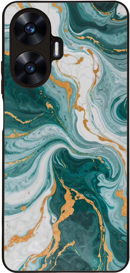 Θήκη Sonique Marble Series για Realme C55 Πράσινο 01