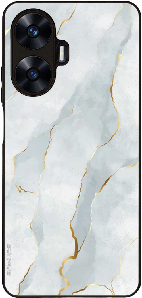 Θήκη Sonique Marble Series για Realme C55 Λευκό 01
