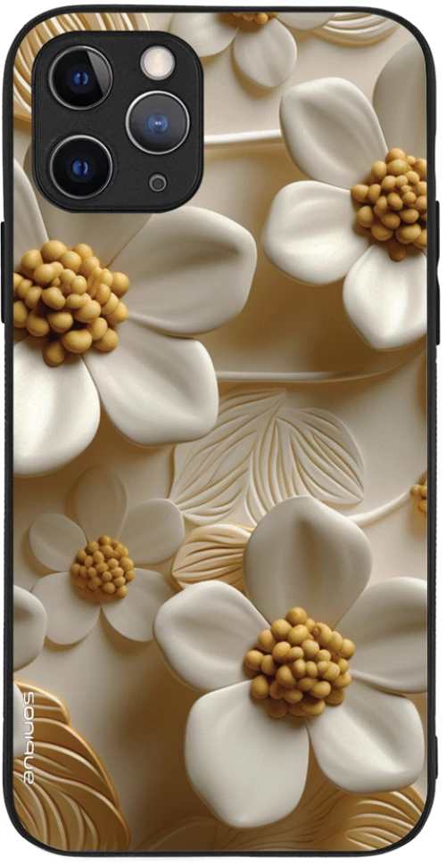 Θήκη Sonique 3D Flower Series για Apple iPhone 11 Pro Λευκό