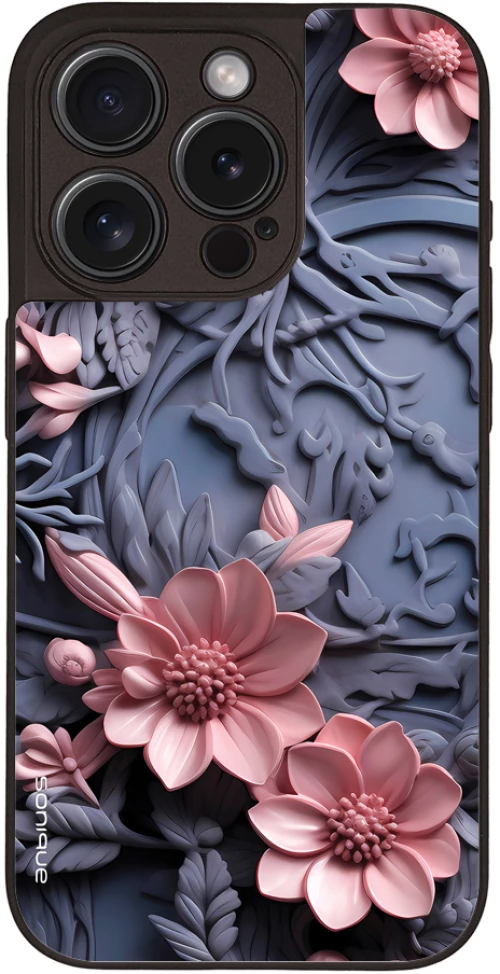 Θήκη Sonique 3D Flower Series για Apple iPhone 15 Pro Ροζ 02