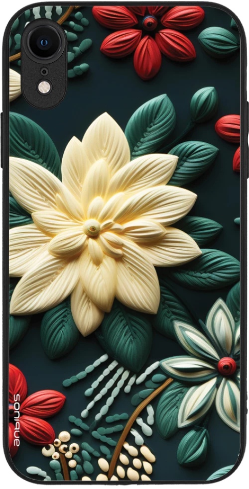 Θήκη Sonique 3D Flower Series για Apple iPhone XR Πράσινο