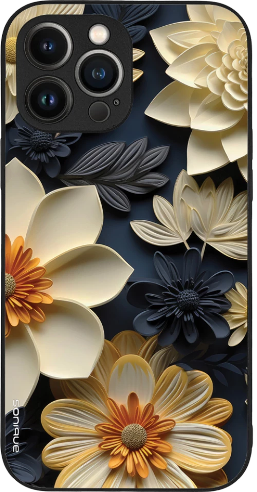 Θήκη Sonique 3D Flower Series για Apple iPhone 13 Pro Max Εκρού