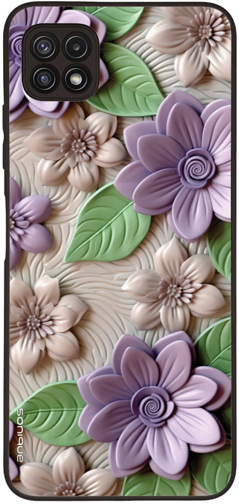 Θήκη Sonique 3D Flower Series για Samsung Galaxy A22 5G Βιολετί