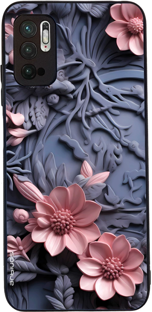 Θήκη Sonique 3D Flower Series για Xiaomi Redmi Note 10 5G / Poco M3 Pro 5G Ροζ 02
