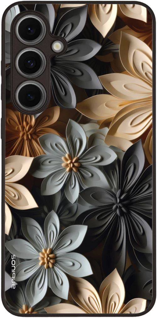 Θήκη Sonique 3D Flower Series για Samsung Galaxy S24 FE Γκρι