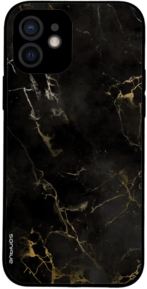 Θήκη Sonique Marble Series για Apple iPhone 12 Μαύρο 01