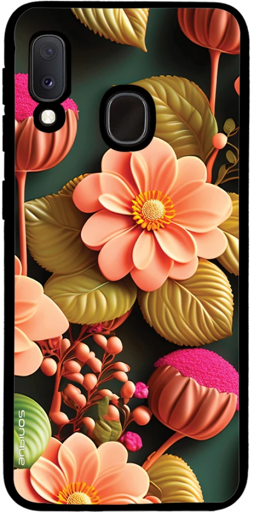 Θήκη Sonique 3D Flower Series για Samsung Galaxy A20e Σομόν