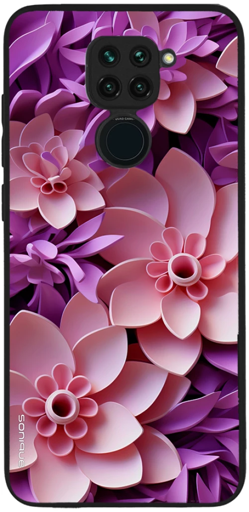 Θήκη Sonique 3D Flower Series για Xiaomi Redmi Note 9 Ροζ