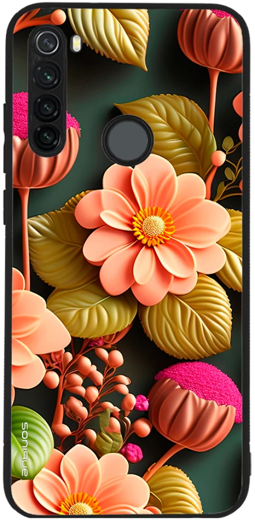 Θήκη Sonique 3D Flower Series για Xiaomi Redmi Note 8T Σομόν