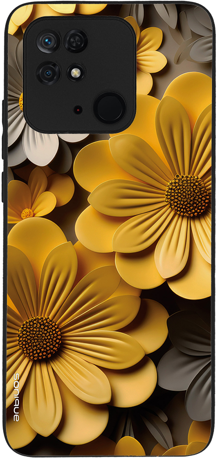 Θήκη Sonique 3D Flower Series για Xiaomi Redmi 10C Κίτρινο