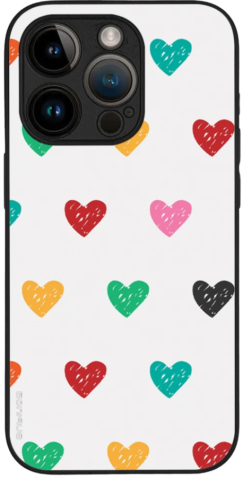 Θήκη Sonique Heart Series για Apple iPhone 14 Pro Λευκό 02