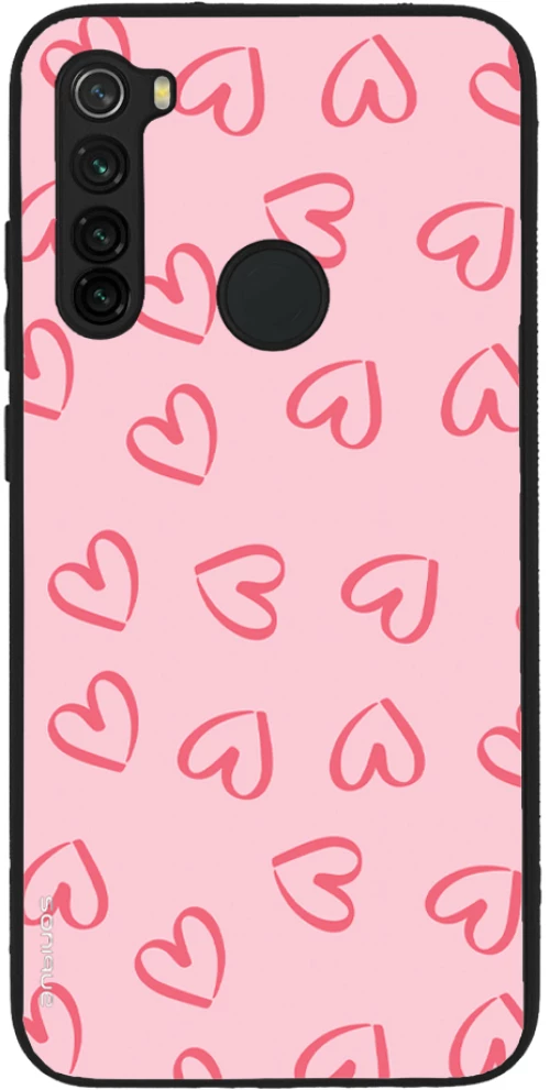 Θήκη Sonique Heart Series για Xiaomi Redmi Note 8 / Redmi Note 8 2021 Ροζ