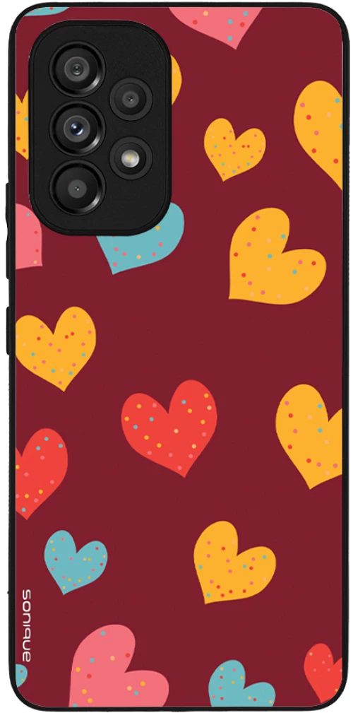 Θήκη Sonique Heart Series για Samsung Galaxy A53 5G Μπορντώ