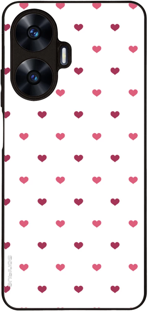 Θήκη Sonique Heart Series για Realme C55 Λευκό 01