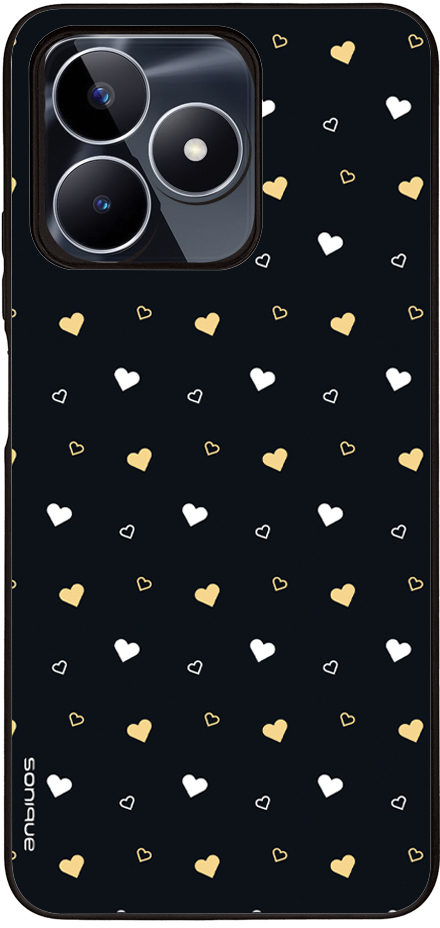 Θήκη Sonique Heart Series για Realme C51 / Realme C53 / Realme Note 50 Μαύρο 01