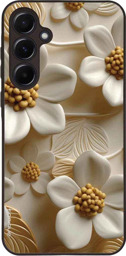 Θήκη Sonique 3D Flower Series για Samsung Galaxy A55 5G Λευκό