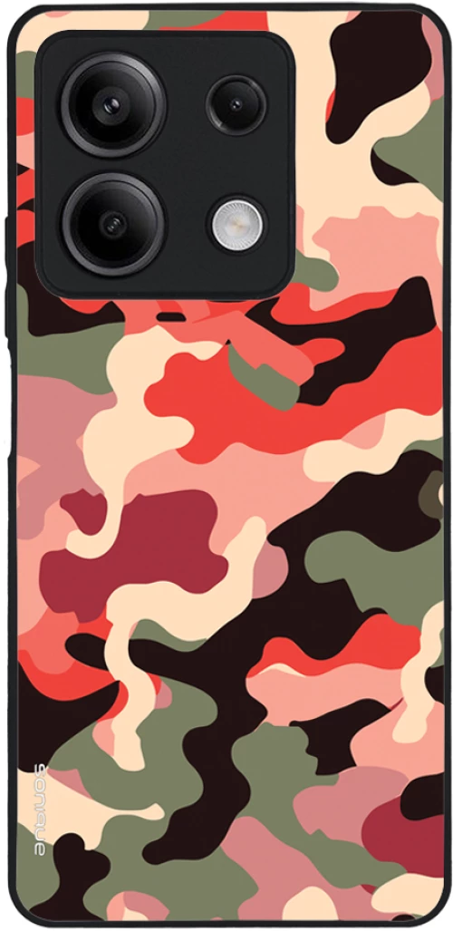 Θήκη Sonique Camouflage Army Series για Xiaomi Redmi Note 13 5G Κόκκινο