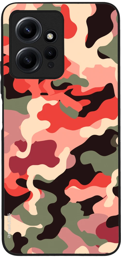 Θήκη Sonique Camouflage Army Series για Xiaomi Redmi Note 12 4G Κόκκινο