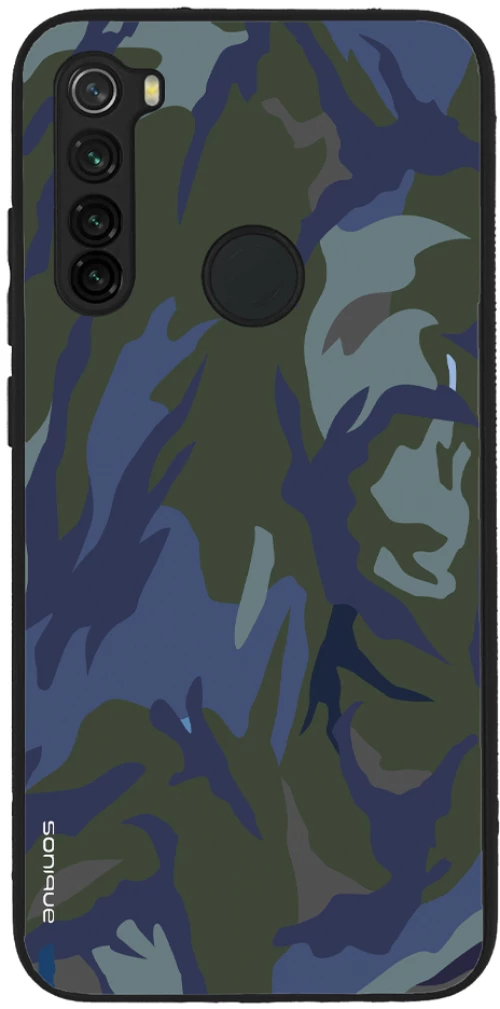 Θήκη Sonique Camouflage Army Series για Xiaomi Redmi Note 8 / Redmi Note 8 2021 Μπλε 01