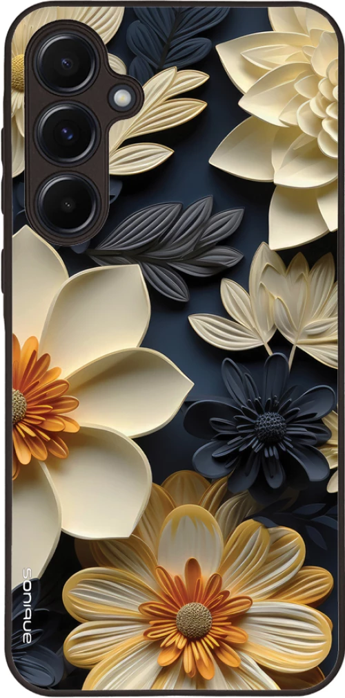 Θήκη Sonique 3D Flower Series για Samsung Galaxy A55 5G Εκρού