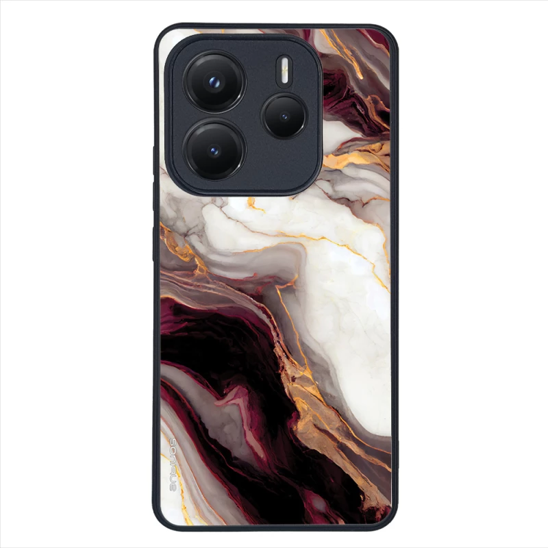 Θήκη Sonique Marble Series για Xiaomi Redmi Note 14 5G Μπορντώ