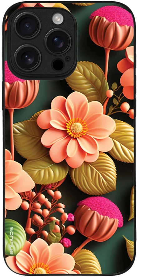 Θήκη Sonique 3D Flower Series για Apple iPhone 16 Pro Max Σομόν