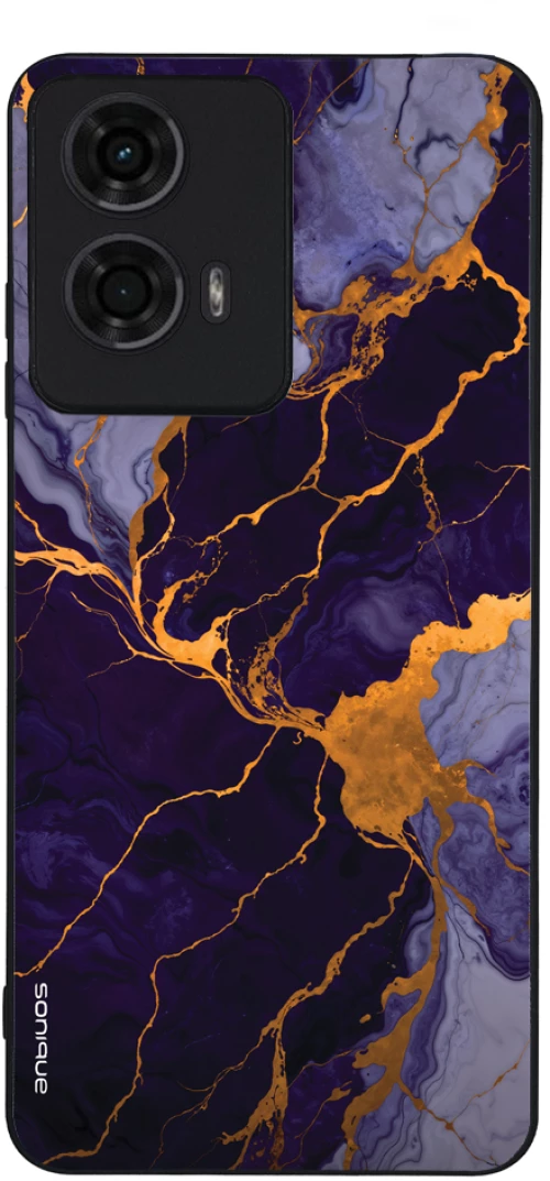 Θήκη Sonique Marble Series για Motorola Moto G04 4G / Moto G04s 4G / Moto G24 4G / Moto E14 4G Μωβ