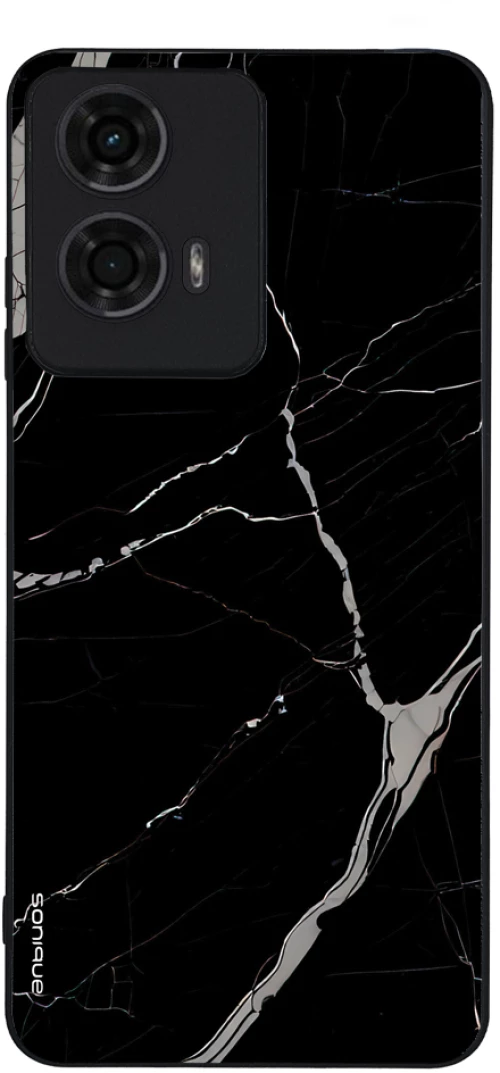 Θήκη Sonique Marble Series για Motorola Moto G04 4G / Moto G04s 4G / Moto G24 4G / Moto E14 4G Μαύρο