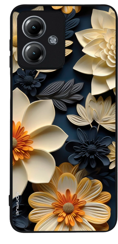 Θήκη Sonique 3D Flower Series για Motorola Moto G14 4G Εκρού