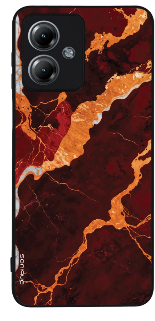 Θήκη Sonique Marble Series για Motorola Moto G14 4G Κόκκινο