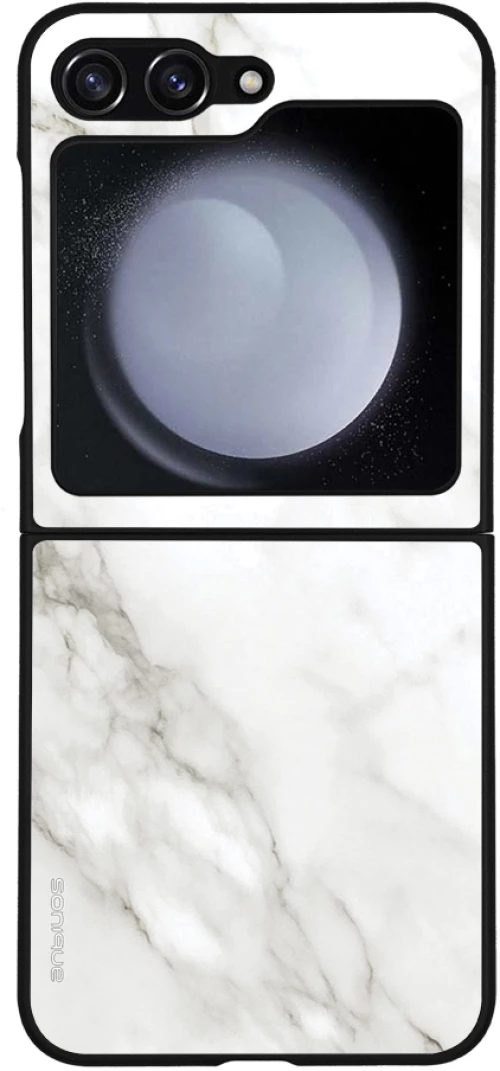 Θήκη Sonique Marble Series για Samsung Galaxy Z Flip 5 Λευκό