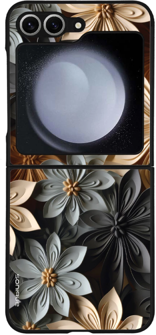 Θήκη Sonique 3D Flower Series για Samsung Galaxy Z Flip 6 Γκρι