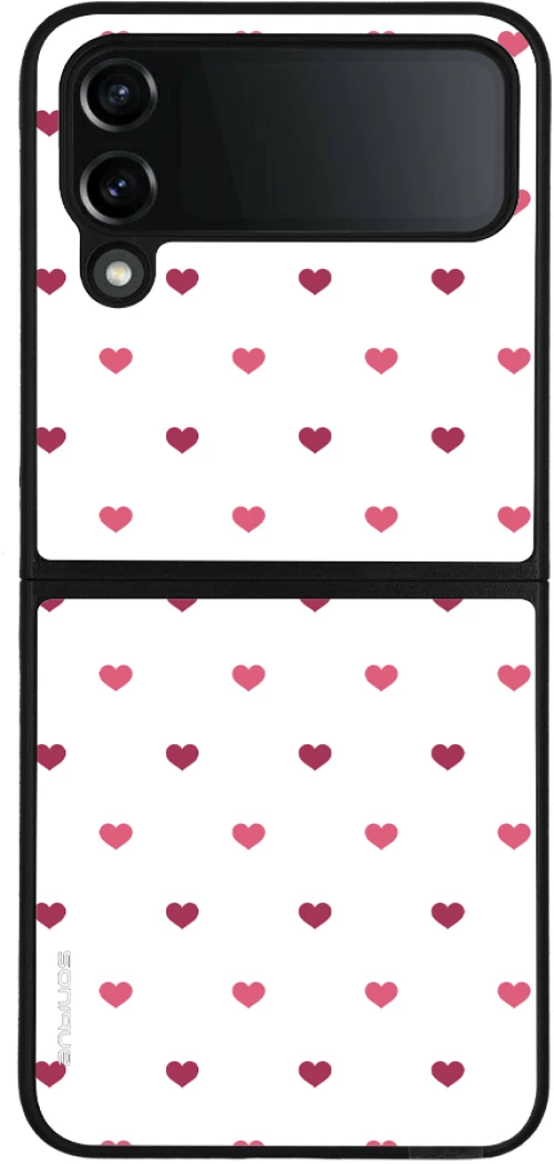 Θήκη Sonique Heart Series για Samsung Galaxy Z Flip 4 Λευκό 01