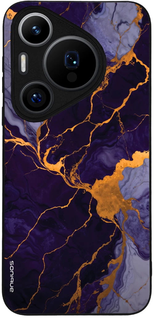 Θήκη Sonique Marble Series για Huawei Pura 70 Pro Μωβ