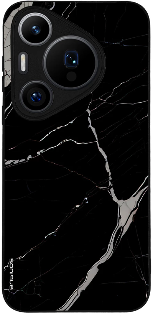 Θήκη Sonique Marble Series για Huawei Pura 70 Pro Μαύρο