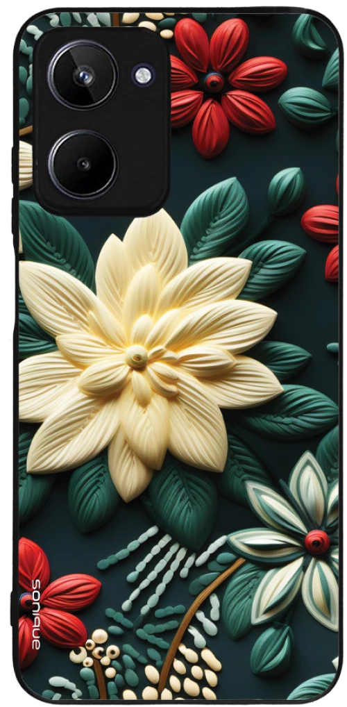 Θήκη Sonique 3D Flower Series για Realme 10 4G Πράσινο