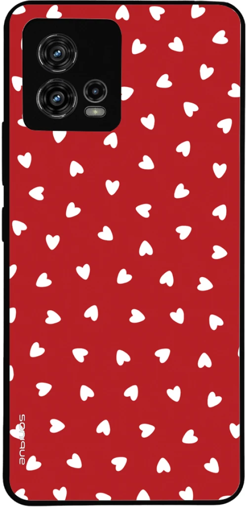 Θήκη Sonique Heart Series για Motorola Moto G72 Κόκκινο