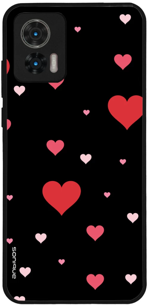 Θήκη Sonique Heart Series για Motorola Edge 30 Neo 5G Μαύρο