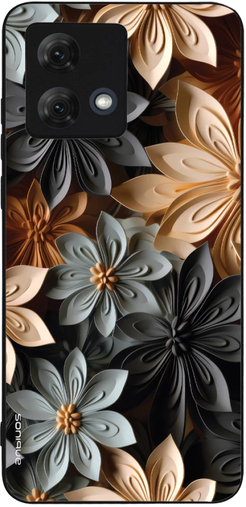 Θήκη Sonique 3D Flower Series για Motorola Moto G84 5G Γκρι